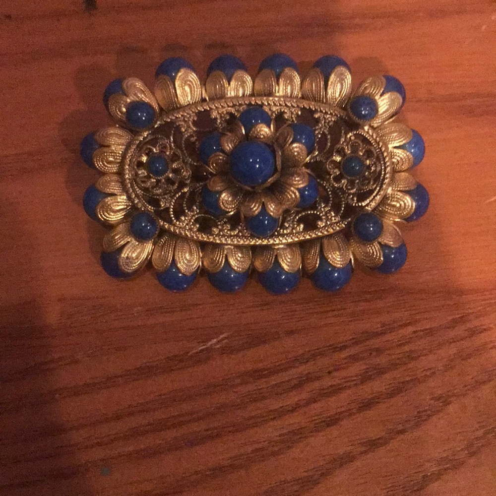 Antique Blue Stone Pin